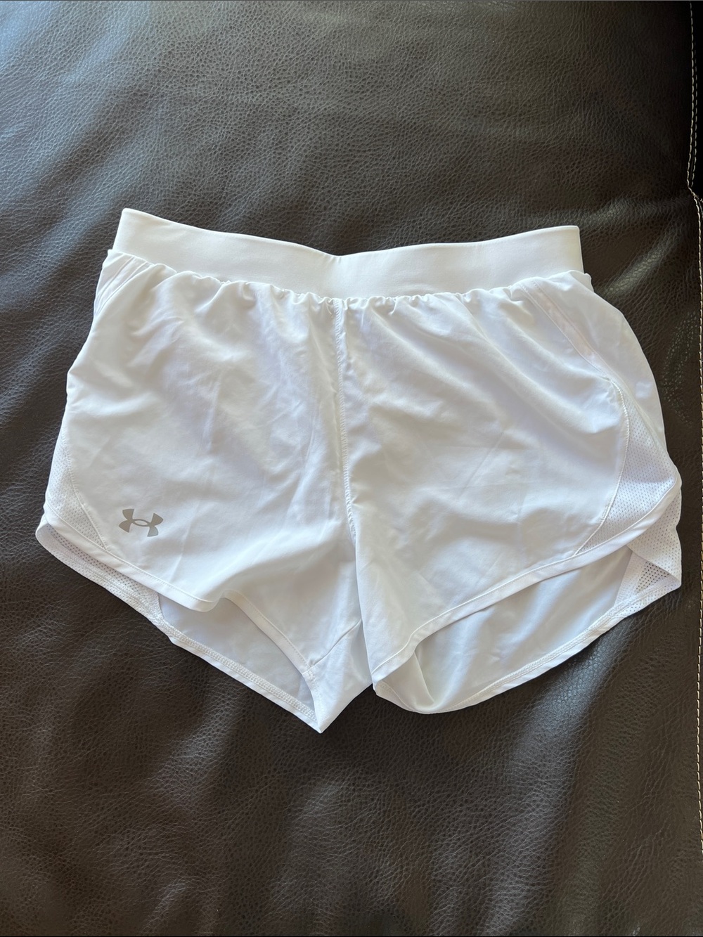 Under Armour White Women's Performance Running Shorts